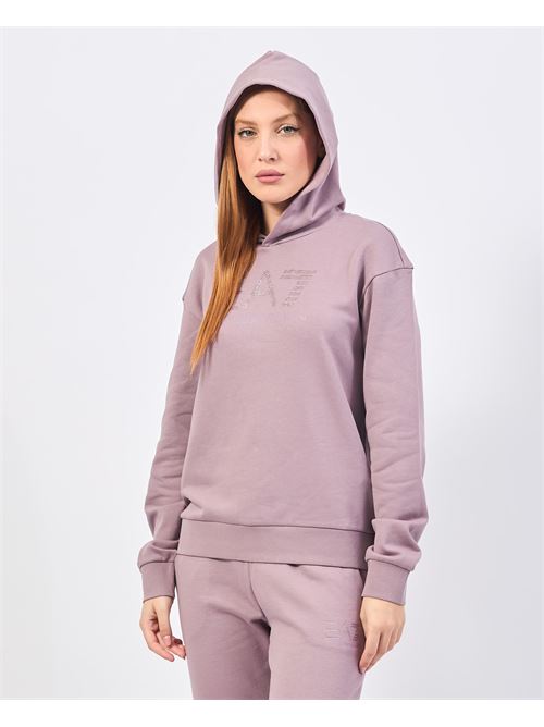 Sweat femme EA7 avec capuche et logo EMPORIO ARMANI EA7 | 6DTM17-TJDOZ1341